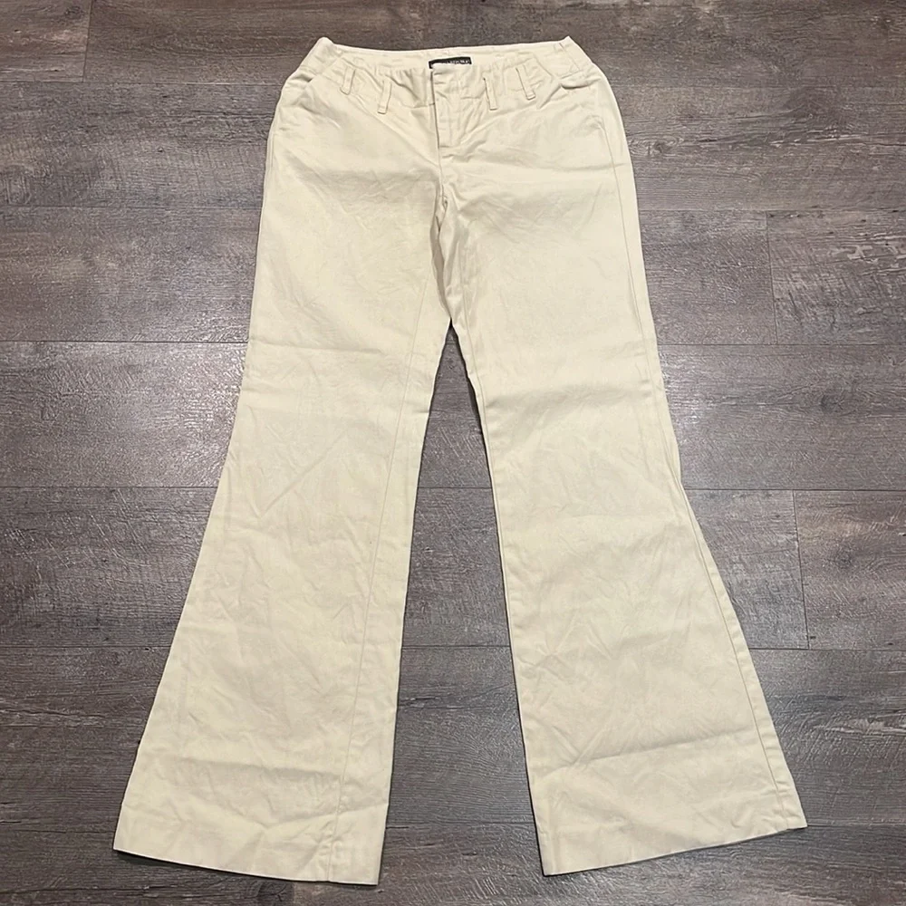 Banana Republic Khaki Color Martin Linen Blend Pants Size 0